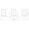 Z-Lite Grayson Vanity, 3-Light, 23 In.W x 5.75 In.L x 8.5 In.H, Matte Black/Clear + Etched Opal 1949-3V-MB - alternate 6